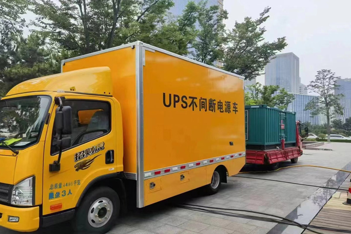 昭化发电机租赁施工现场