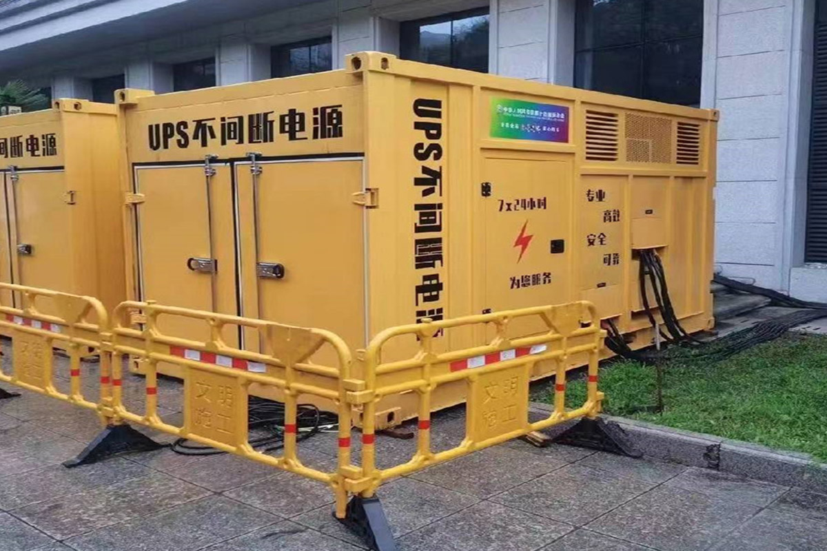 昭化发电机租赁施工现场